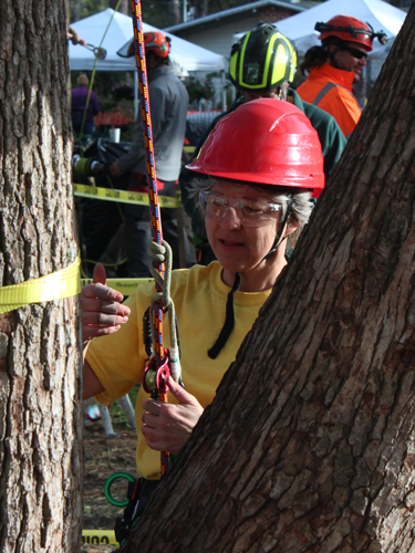 Trees Vermont Arborist Team member Lynn Tkach